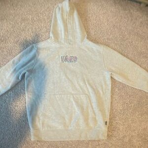VANS Doren Bbq Fleece Hoodie, Kids Large, Heather, Rarely Worn, Pre-Washed